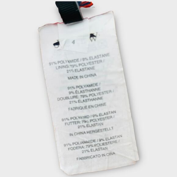 J. Crew O Ring Circle Side Cutout Waist One Piece Swimsuit Womens 4 Geo Print - Picture 10 of 12